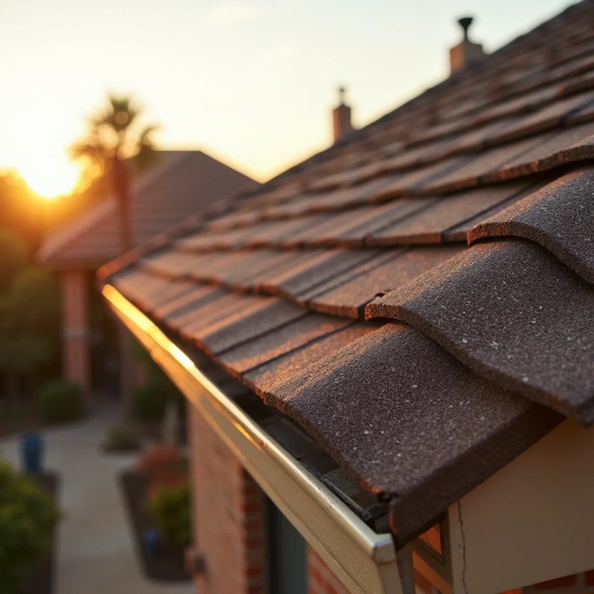 Established 1980s to 2000s brick family homes with shingle roofs in DeSoto, Texas