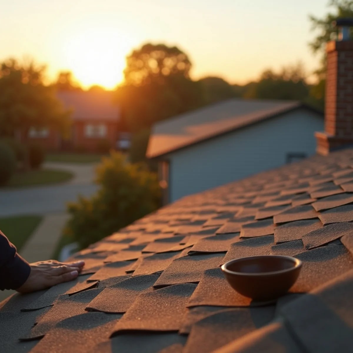 Established brick homes with shingle roofs in Duncanville, Texas