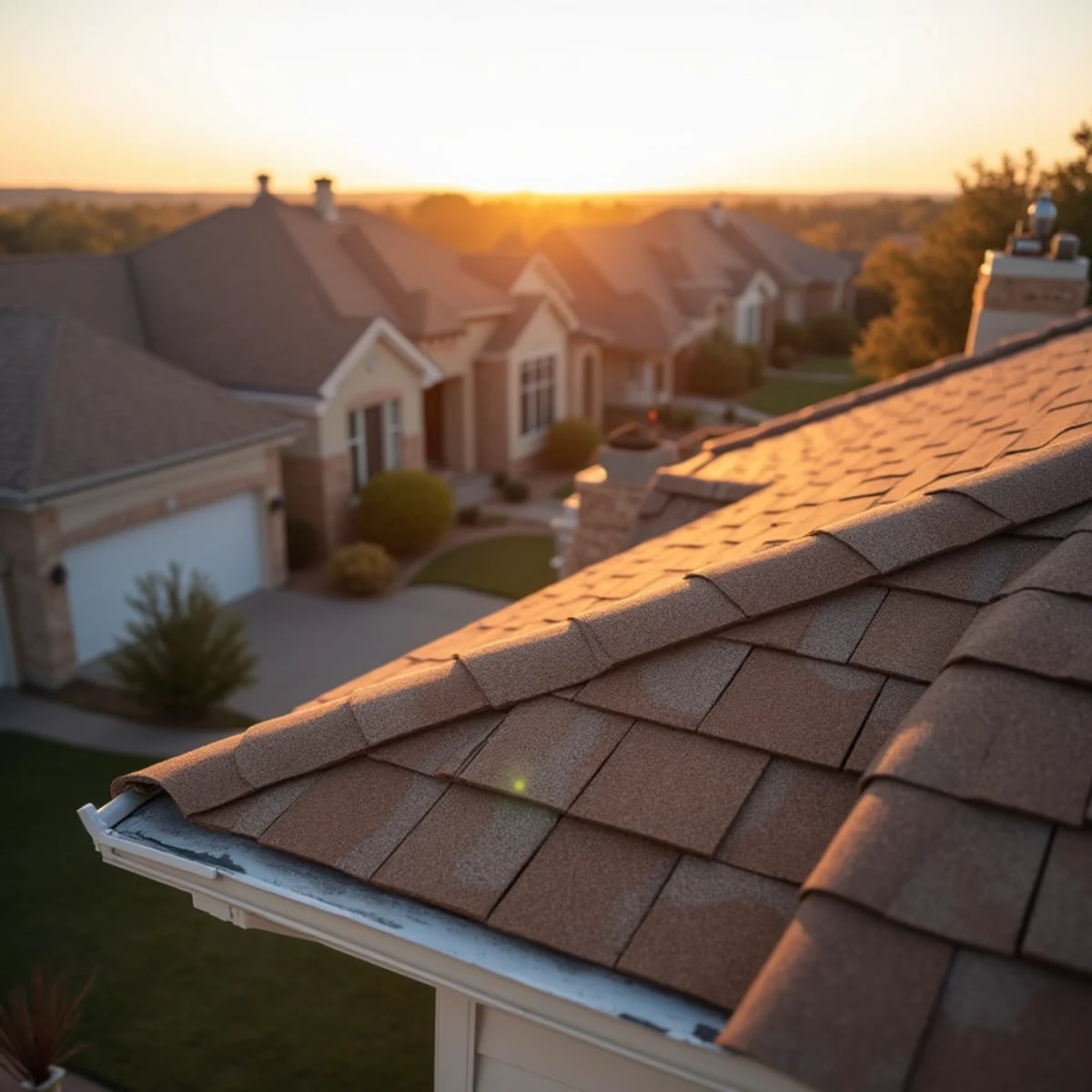 Broad mix of homes stretching between Fort Worth and Dallas in Grand Prairie, Texas