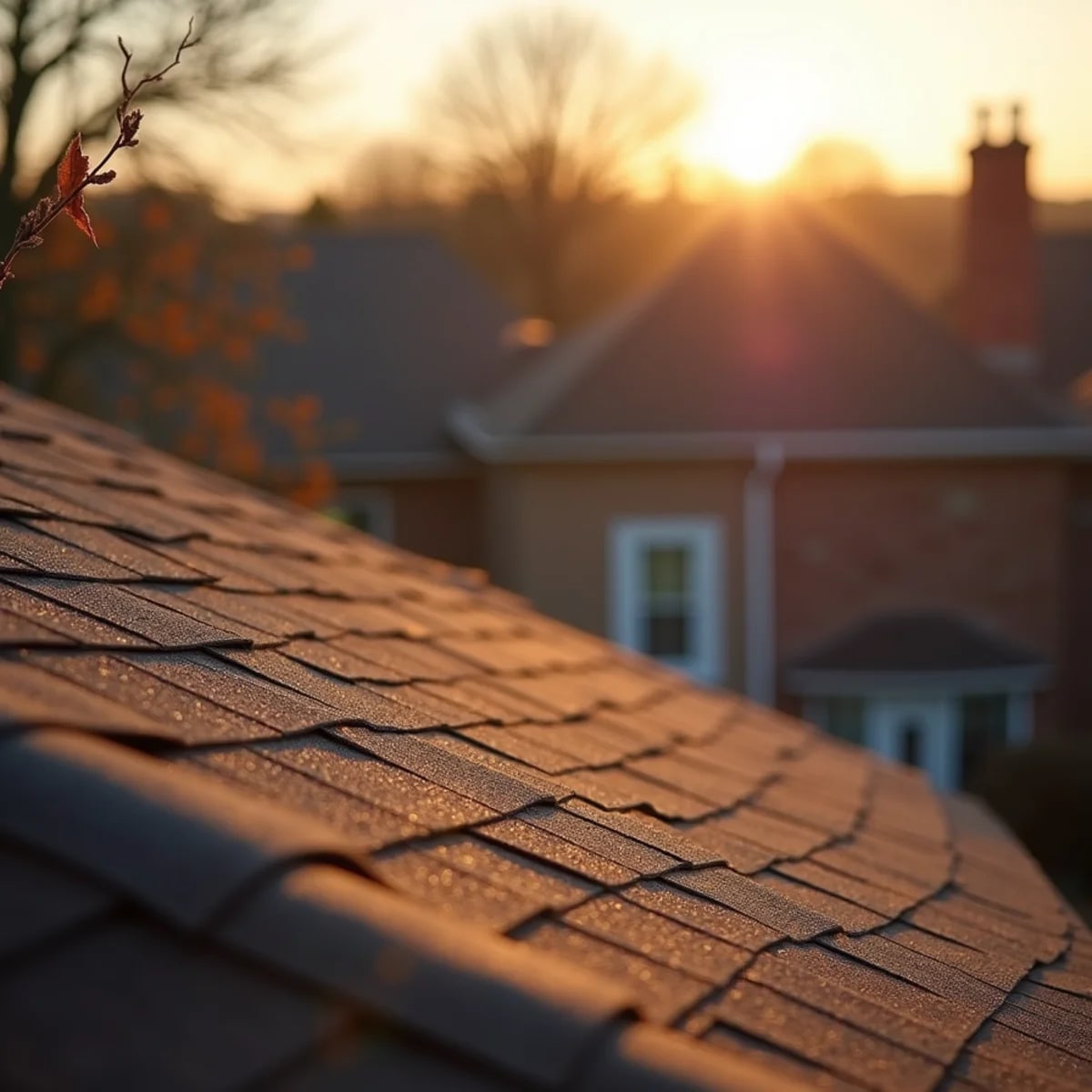 1970s brick ranch homes with updated roofs in North Richland Hills Texas