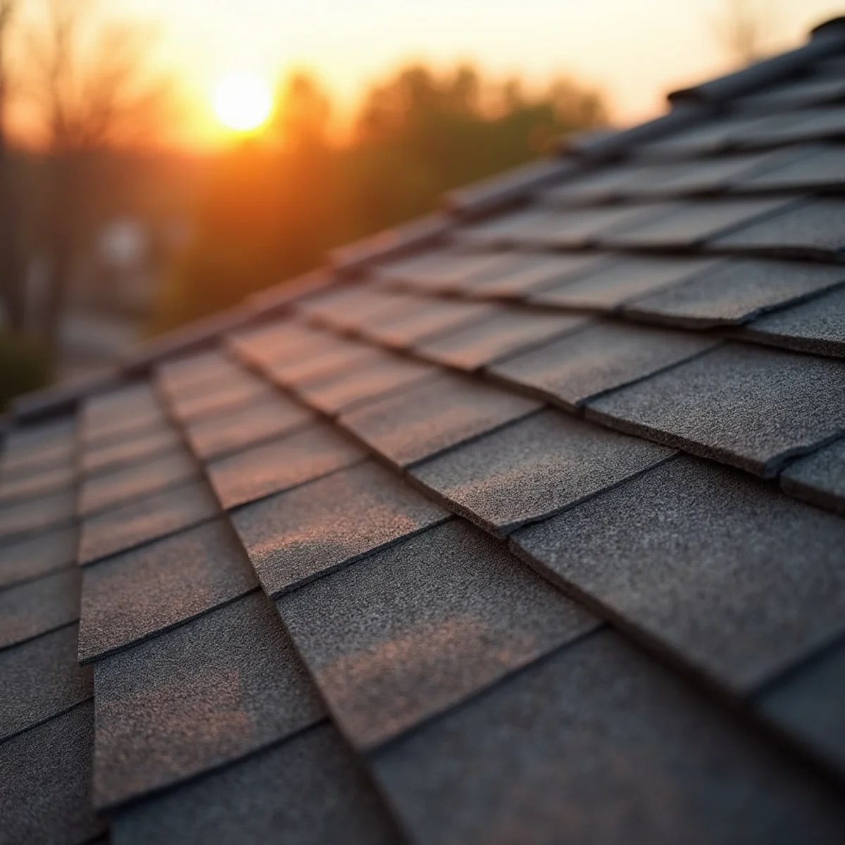 Completed roof replacement project in the Fort Worth, TX area