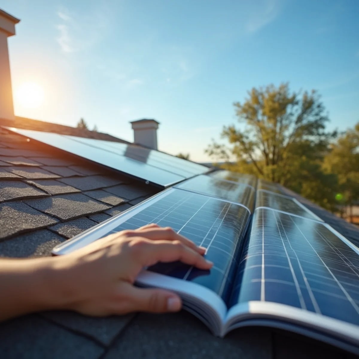 Solar panels installed with a new roof in the Fort Worth area