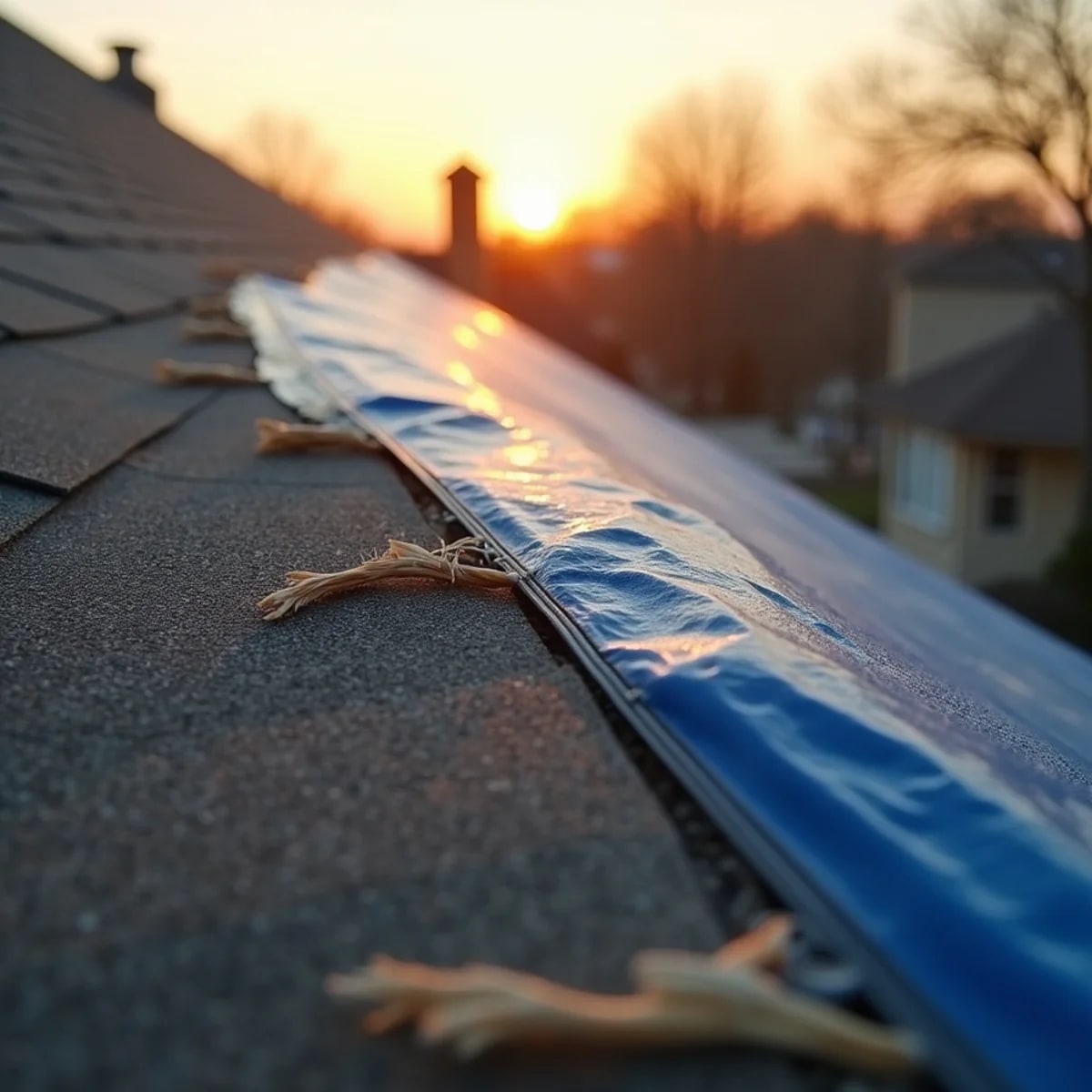SkyCloak emergency roof repair project on a Fort Worth, TX home