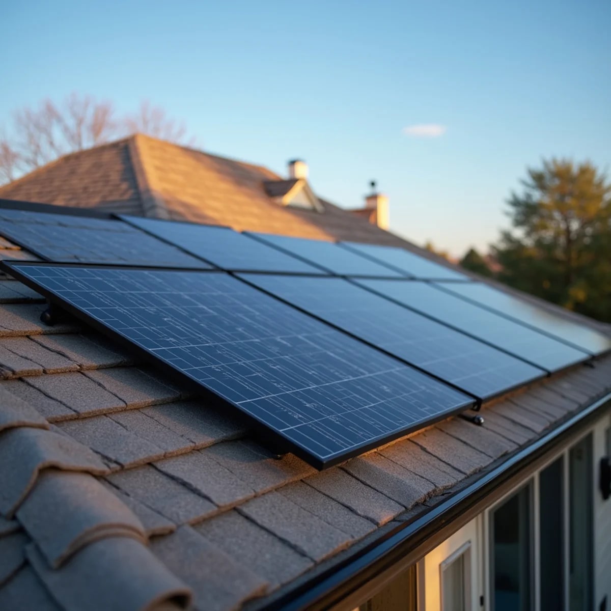 SkyCloak solar services project on a Fort Worth, TX home